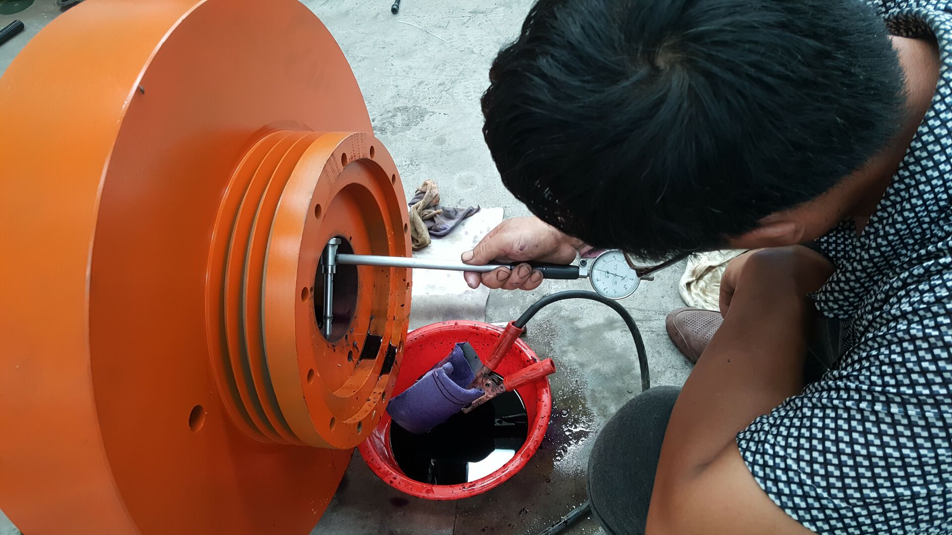 電刷鍍維修現場